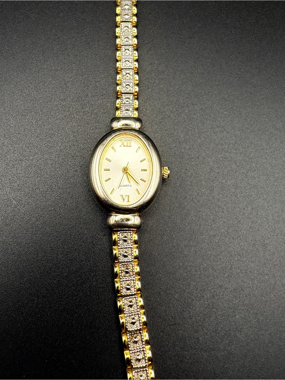 Two-Tone Gold and Silver Women's Quartz Bracelet Watch